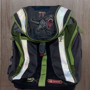 Step by Step Flexline Satchel‎ Backpack 3D Dinosaur Design Rare To Find